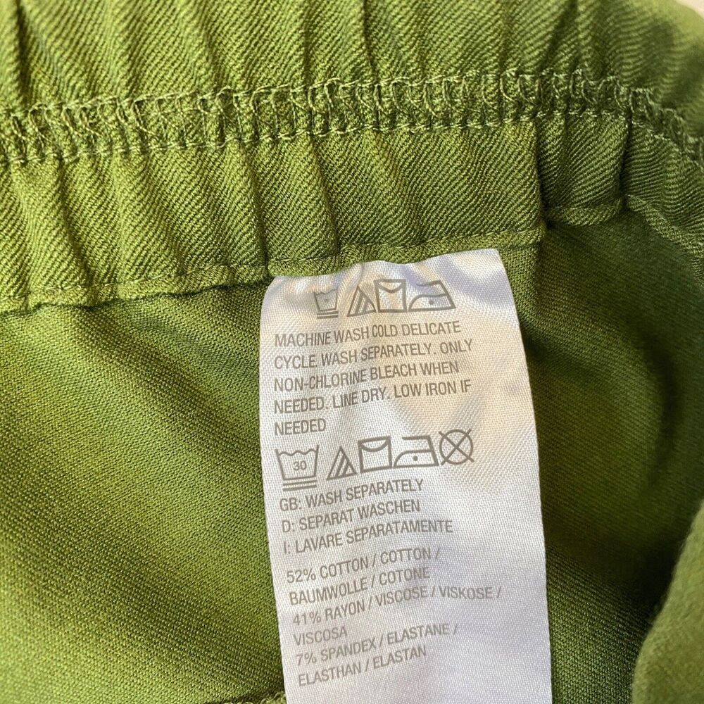 Isaac Mizrahi Live Pants Ankle Crop 32WP Green Capri A382721 32W Petite Comfy - Picture 7 of 7